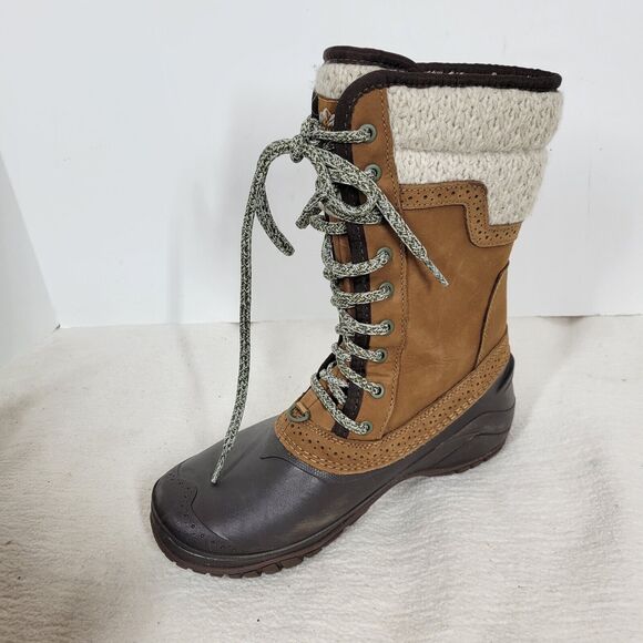 The North Face Boots Womens Size 6 Brown Shellista II Mid Daschund Winter Hiking - Picture 9 of 13